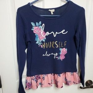 GIRLS Self Esteem Size XL 16 'Love Yourself Always' Top